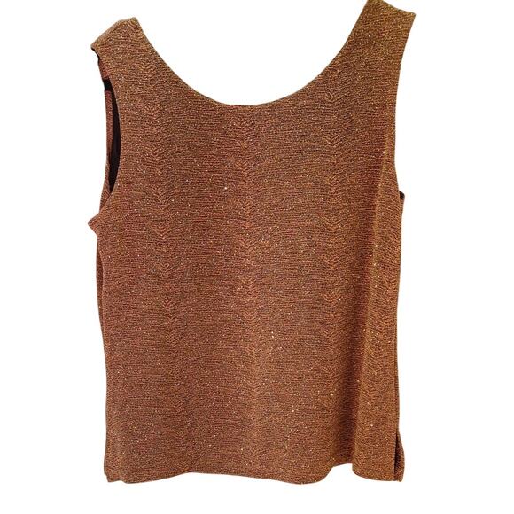 VTG Women's R&M Richards Cocktail Party 2pc Jacket & Cami Set Gold Size 14 Glam - Picture 9 of 12